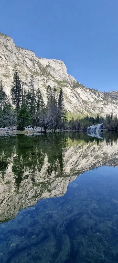 mirror lake with enough light apr 2022