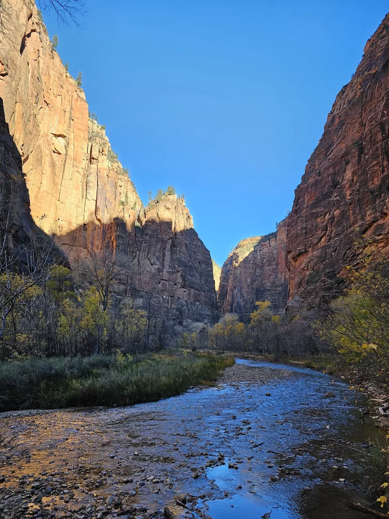 Riverside Walk trail Zion National Park Thanksgiving week 2023 3
