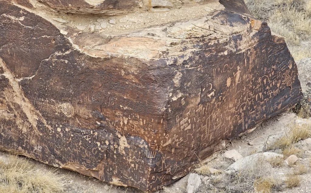 petroglyphs at the petrified forest national park dec 2023