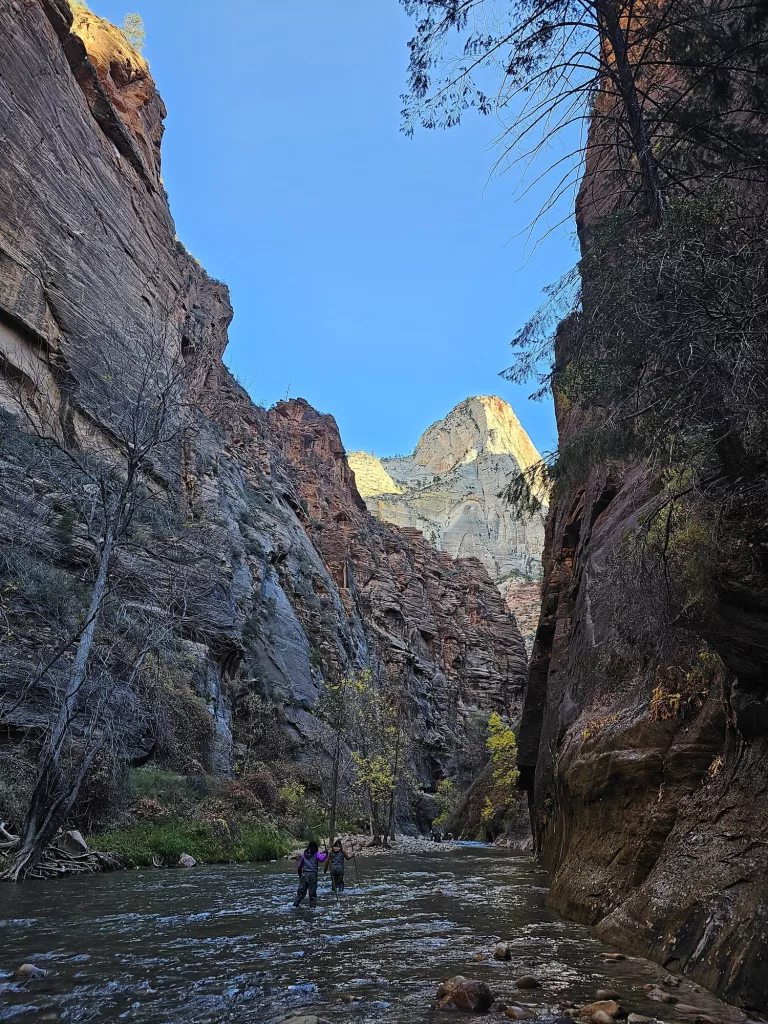Riverside Walk trail Zion National Park Thanksgiving week 2023 2